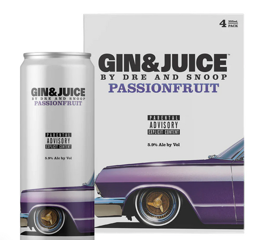 Gin & Juice Passionfruit 4pk 12 OZ