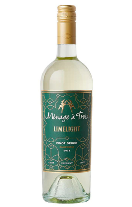 Menage A Trois Limelight Pinot Grigio 2018 750 ml