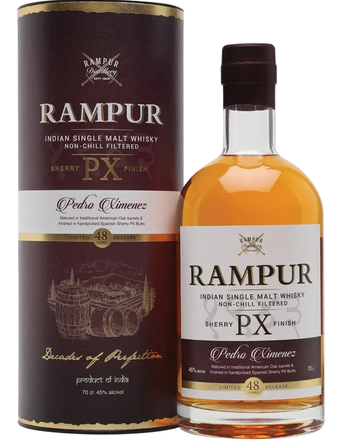 Rampur PX Sherry Finished Single Malt Whiskey