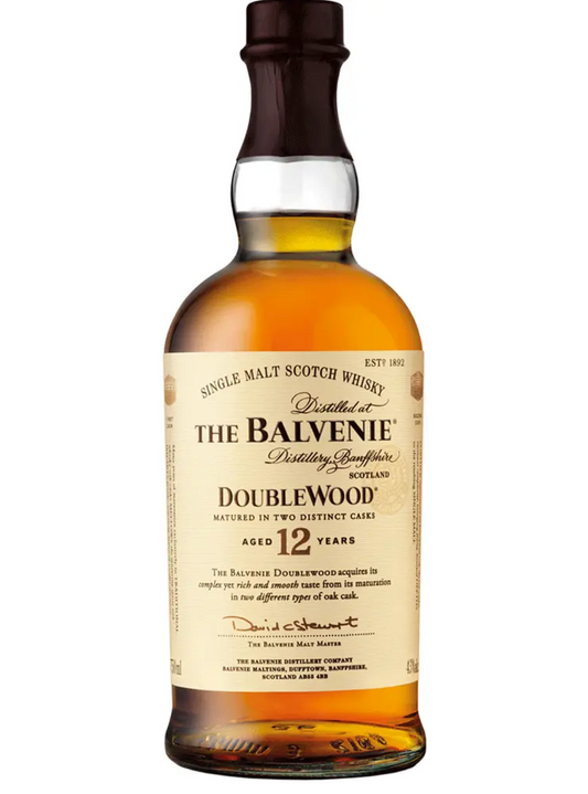 The Balvenie 12 Year Old DoubleWood Single Malt Scotch Whiskey 750ml Bottle